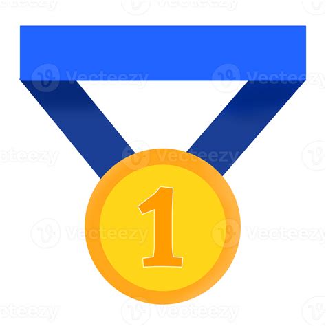 Illustration Of 1st Place Gold Medal 27286950 Png