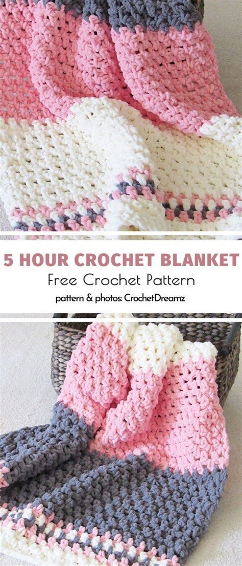 One Day Crochet Blankets Crochet Patterns Free Blanket Crochet