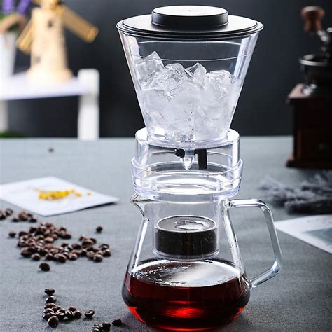 Ice Drip Coffee Pot Glas Koffiezetapparaat Regelbare Dripper Filter