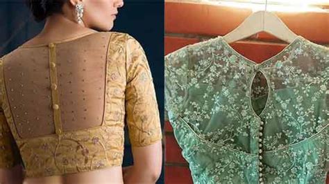 100 Boat Neck Blouse Designs Front And Back Images TailoringinHindi