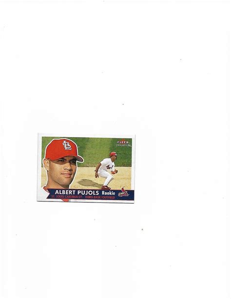 2001 Fleer Tradition Albert Pujols 451 RC Card BV 80 EBay