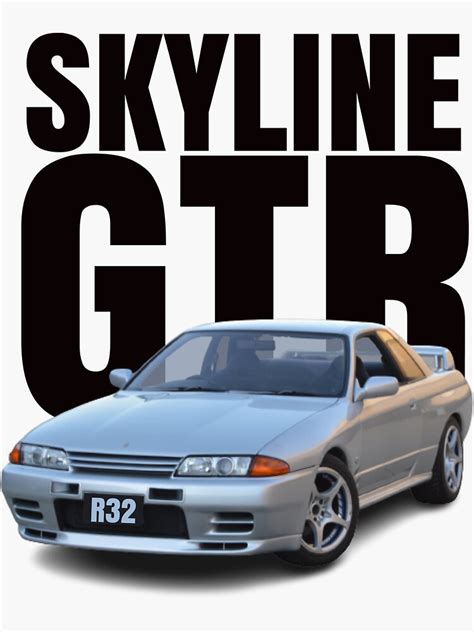 Skyline Gtr R32 Sticker By Motoshift Redbubble