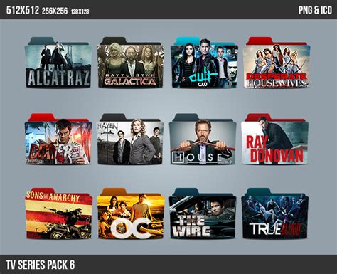 TV Series Folder ICON Pack 6 by kasbandi on DeviantArt