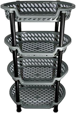 Tier Vegetable Fruit Storage Basket Rack Kitchen Utility Stacking