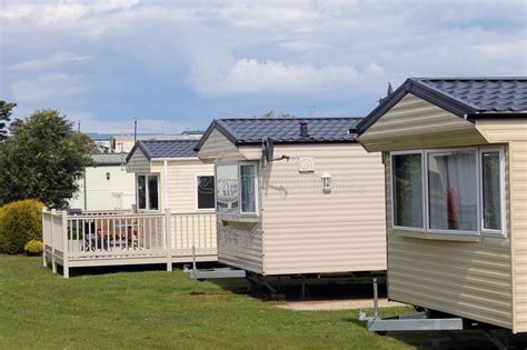 Static Caravans on a Camping Site Stock Image - Image of grass, mobile: 15029085