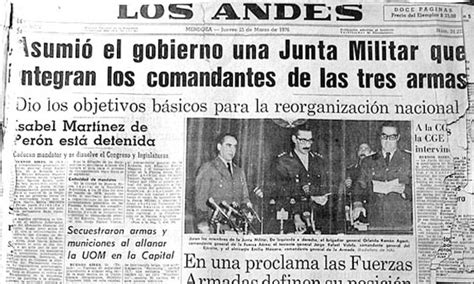 Qué Decían Los Diarios Del 24 De Marzo De 1976 Infobae