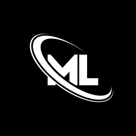 ML logo. M L design. White ML letter. ML letter logo design. Initial ...