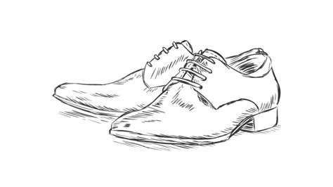 How To Draw Formal Shoes Sketch Drawing Of A Pair Of Formal Shoes