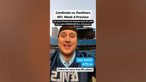 Arizona Cardinals Vs Carolina Panthers Prediction Nfl Week 4 Betting