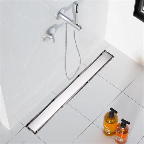 Neodrain 30-Inch Linear Shower Drain,with 2-in-1 Flat & Tile Insert