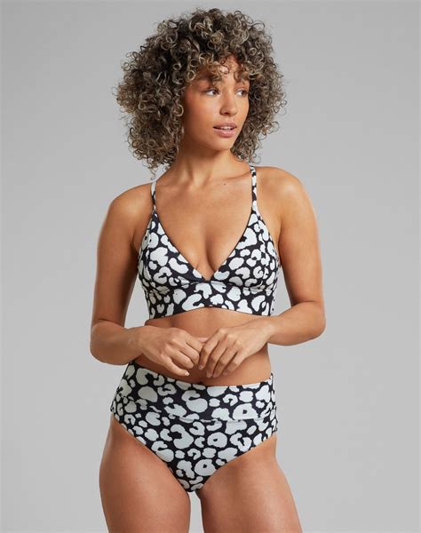 Bikini Top Alva Painted Leopard Bademode Bekleidung Frauen Muso