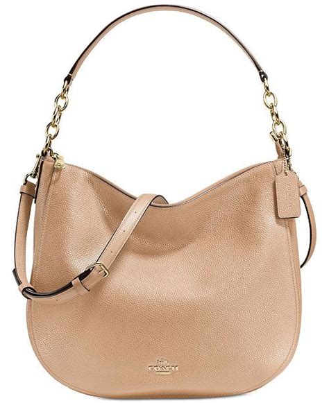 Coach Leather Chelsea Hobo Bag 32 Macys Leather Hobo Bags Leather