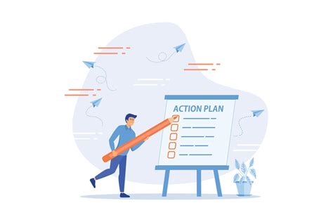 Action Plan Step By Step Checklist To Progress And Finish Project