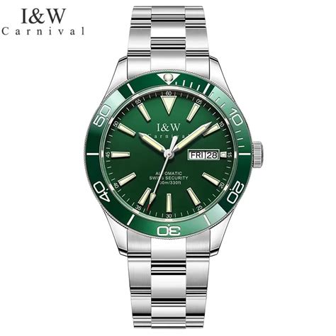 Carnival Brand Luxury Automatic Watch Men Fashion Luminous Waterproof