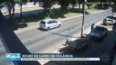 DF2 Bandido armado ameaça motorista e rouba carro em Ceilândia