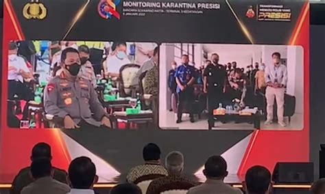 Kapolri Launching Aplikasi Monitoring Karantina Presisi Di Bandara