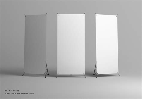 X Stand Banners Mockup On Behance