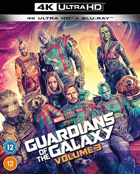 Guardians Of The Galaxy Vol 3 4K Ultra HD Blu Ray Free Shipping