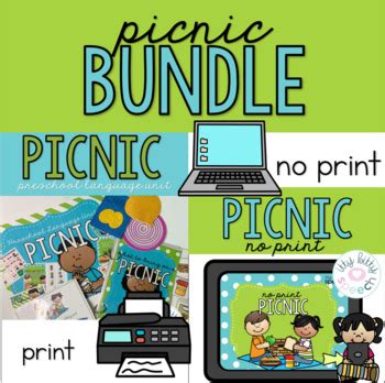 Bundle Picnic Preschool Language Unit Print No Print Options