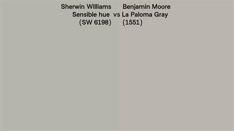 Sherwin Williams Sensible Hue Sw 6198 Vs Benjamin Moore La Paloma