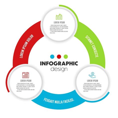 Infogr Fico De Diagrama De Pastel Redondo Vectorial Para La