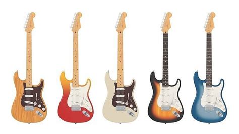 Electric Guitar Stratocaster Pack D Model Collection Cgtrader