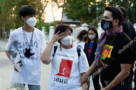 Mother Parit Chiwarak Prodemocracy Activist Seen Editorial Stock Photo