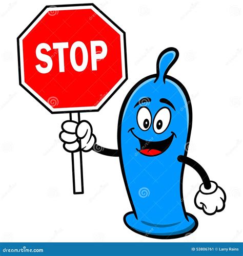 Condom With Stop Sign Stock Vector Illustration Of Element 53806761