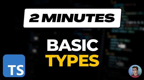 Typescript Basic Types In Minutes Youtube