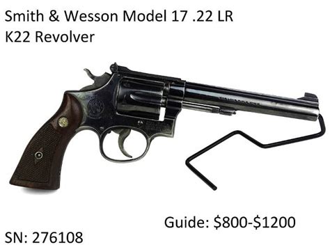 Smith And Wesson Model 17 22 Lr K22 Revolver