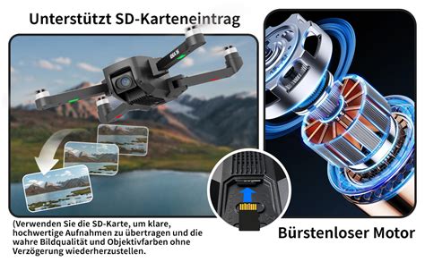 Ttroards Drohne Mit K Kamera Sd Karte Mit Brushless Motoren Drohnen