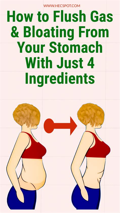 How To Flush Gas And Bloating From Your Stomach With Just Four