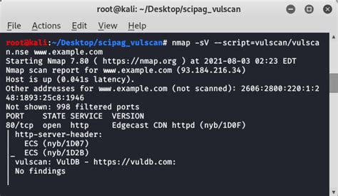 Vulscan Vulnerability Scanning With Nmap In Kali Linux GeeksforGeeks