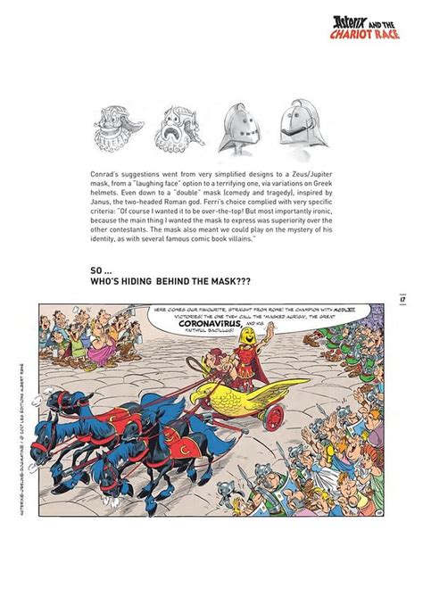 Cover And Pages For The Comic With A 5 Million Print Run - Asterix And The Chariot Race