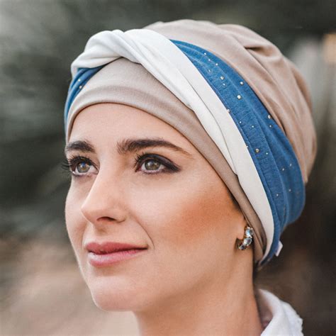 Bonnet Chimio Elegance Blue Gold En Bambou