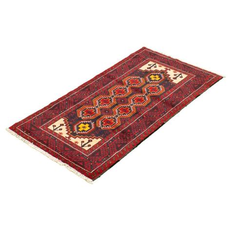 Bungalow Rose Handmade Hand Knotted Wool Dark Navy Red Rug Wayfair