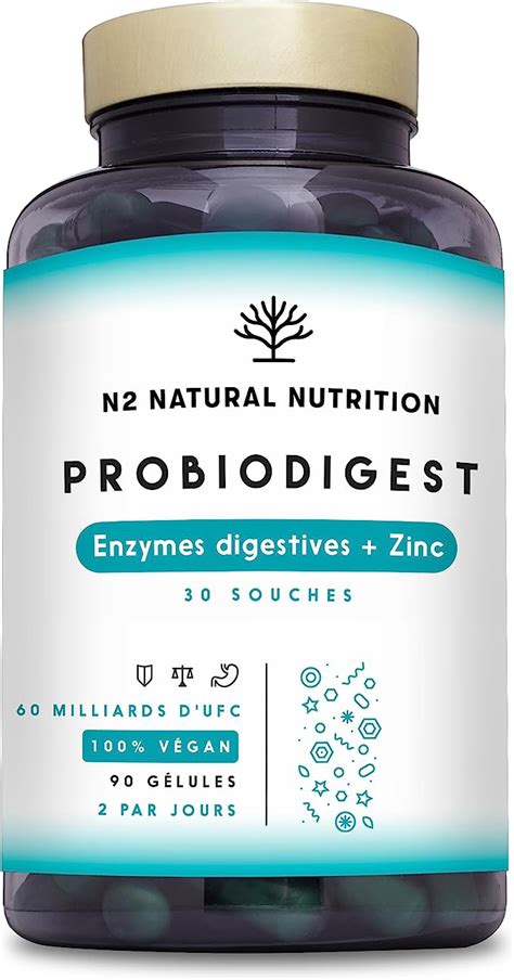 Probiotique Flore Intestinale Prebiotique Enzymes Digestives Et Zinc