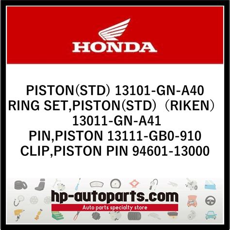 New Genuine Honda Oem Piston Kit Standard Size For A Xr R