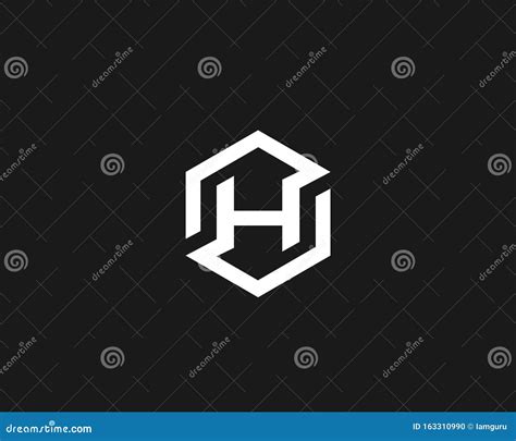 Abstract Letter H Vector Logo Icon Design Modern Minimal Style