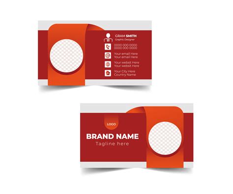 Graphic designer business card template design 36109256 Vector Art at ...