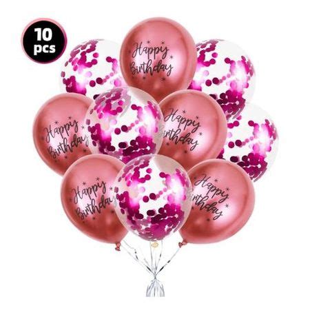 Luftballon Set 10 Tlg Happy Birthday Latex Party Ballons