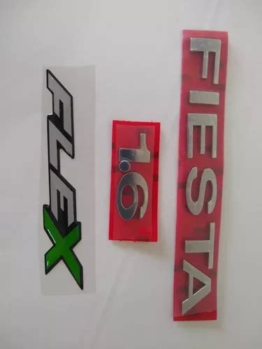 Kit Emblema Letreiro Fiesta 1 6 Flex Resinado 2002 A 2012 MercadoLivre