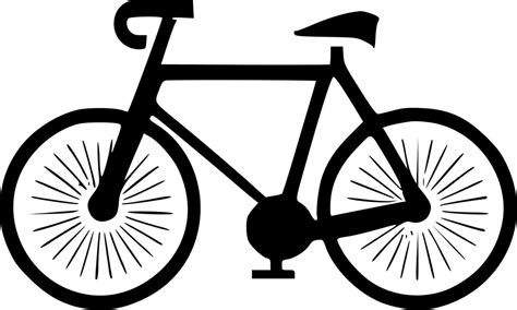 Bike, Black and White Vector illustration 24148453 Vector Art at Vecteezy