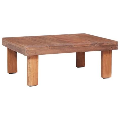 Table basse 60 x 45 x 23 cm Bois de récupération solide