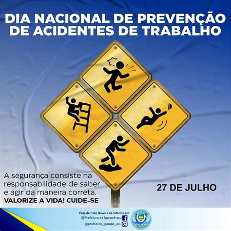 Dia Nacional De Prevenção De Acidentes No Trabalho Prefeitura