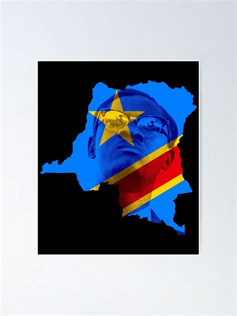 Patrice Lumumba Flag Of The Democratic Republic Of The Congo Poster