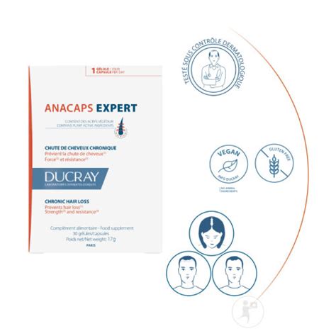 Ducray Anacaps Expert Chute De Cheveux Chronique 90 Gélules Newpharma