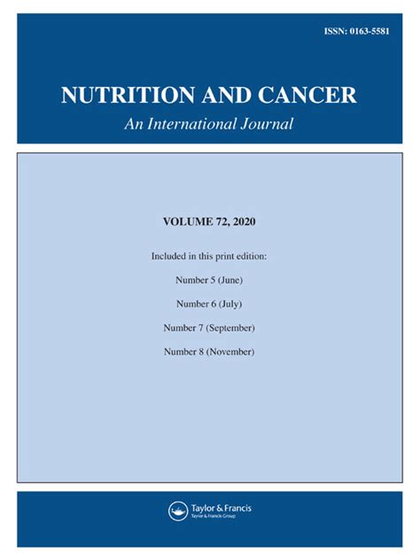 Nutrition And Cancer Vol 72 No 7