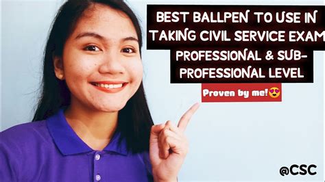 Best Ballpen To Use In Civil Service Exam Professional Sub