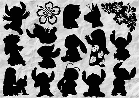 Free Svg Outline Disney Stitch Svg Ppular Design